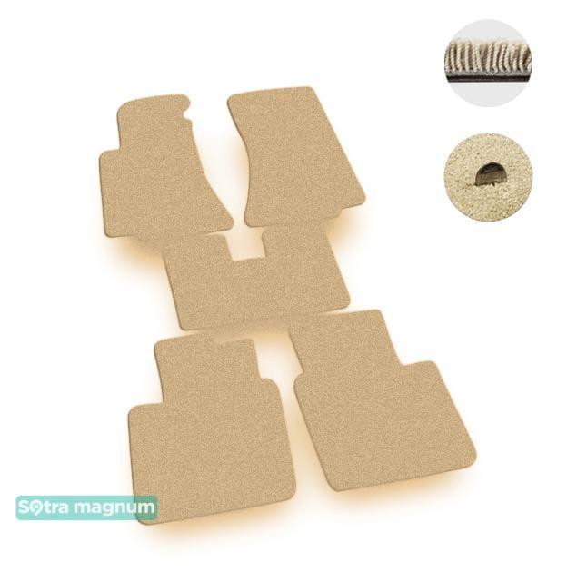 Sotra 00007-MG20-BEIGE Interior mats Sotra two-layer beige for Opel Omega a (1986-1993), set 00007MG20BEIGE