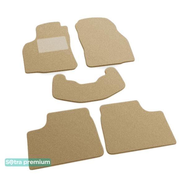 Sotra 00011-CH-BEIGE Interior mats Sotra two-layer beige for Opel Astra g (1998-2004), set 00011CHBEIGE