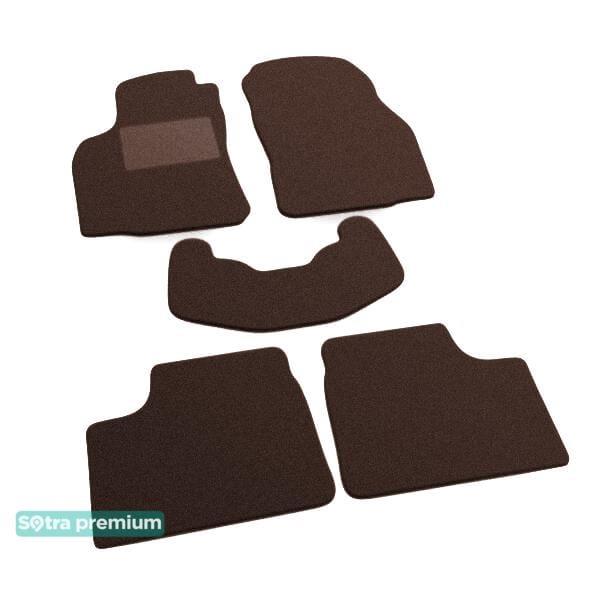 Sotra 00011-CH-CHOCO Interior mats Sotra two-layer brown for Opel Astra g (1998-2004), set 00011CHCHOCO