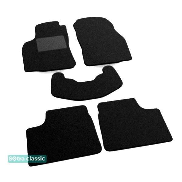 Sotra 00011-GD-BLACK Interior mats Sotra two-layer black for Opel Astra g (1998-2004), set 00011GDBLACK