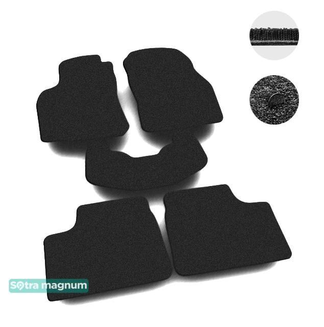 Sotra 00011-MG15-BLACK Interior mats Sotra two-layer black for Opel Astra g (1998-2004), set 00011MG15BLACK