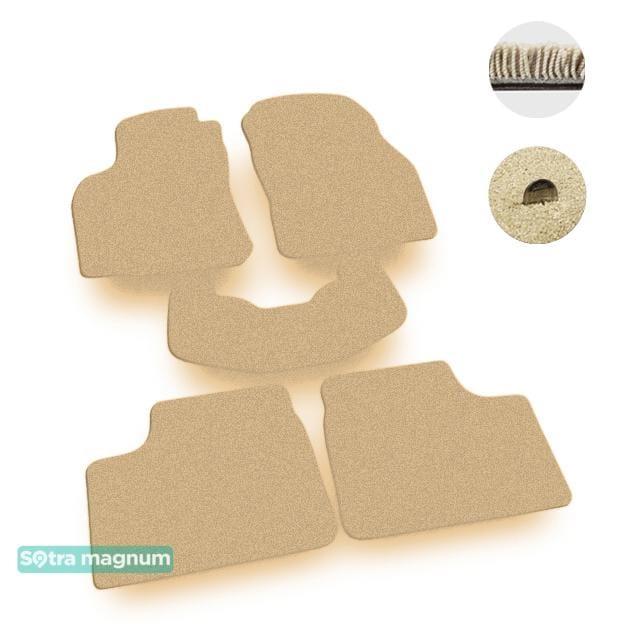 Sotra 00011-MG20-BEIGE Interior mats Sotra two-layer beige for Opel Astra g (1998-2004), set 00011MG20BEIGE