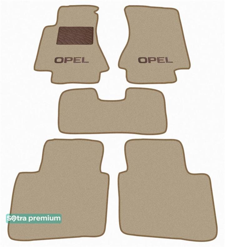 Sotra 00021-CH-BEIGE Interior mats Sotra two-layer beige for Opel Omega b (1994-2003), set 00021CHBEIGE