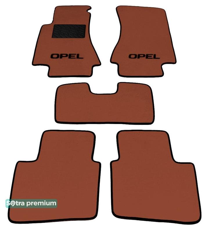 Sotra 00021-CH-TERRA Interior mats Sotra two-layer terracotta for Opel Omega b (1994-2003), set 00021CHTERRA