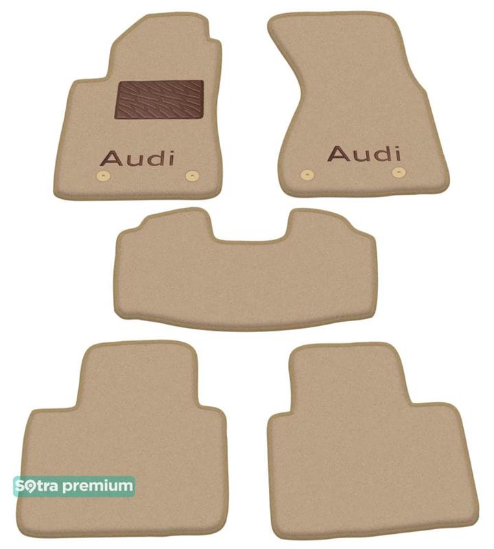 Sotra 00022-CH-BEIGE Interior mats Sotra two-layer beige for Audi A8 (1994-2002), set 00022CHBEIGE