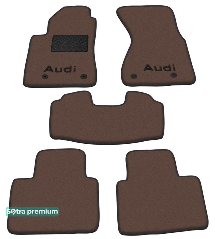Sotra 00022-CH-CHOCO Interior mats Sotra two-layer brown for Audi A8 (1994-2002), set 00022CHCHOCO