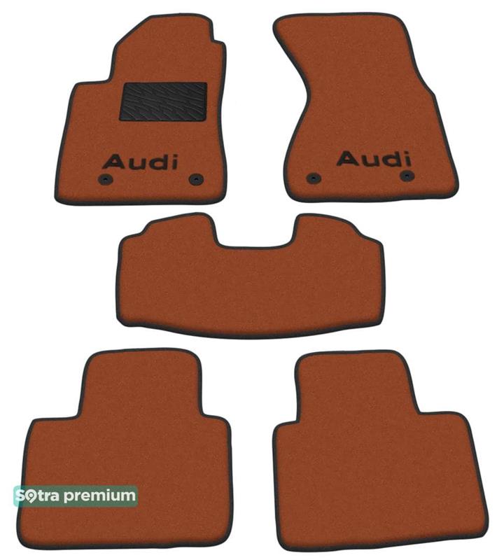 Sotra 00022-CH-TERRA Interior mats Sotra two-layer terracotta for Audi A8 (1994-2002), set 00022CHTERRA
