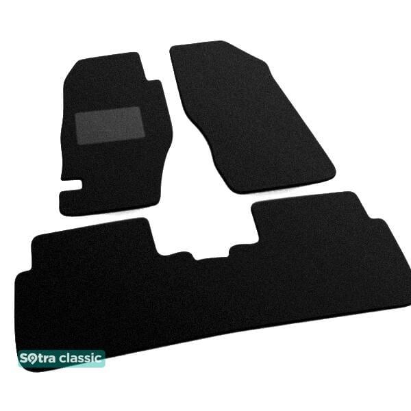 Sotra 00026-GD-BLACK Interior mats Sotra two-layer black for Honda Accord (1986-1989), set 00026GDBLACK