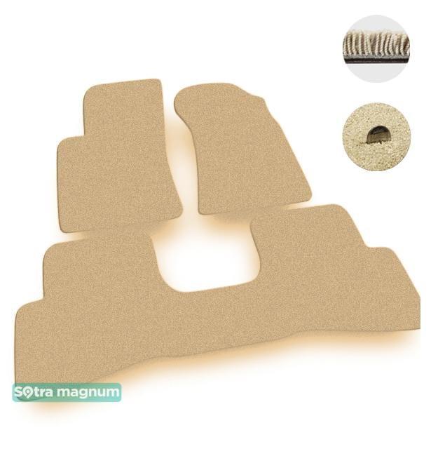 Sotra 00027-MG20-BEIGE Interior mats Sotra two-layer beige for KIA Clarus / credos (1996-2001), set 00027MG20BEIGE