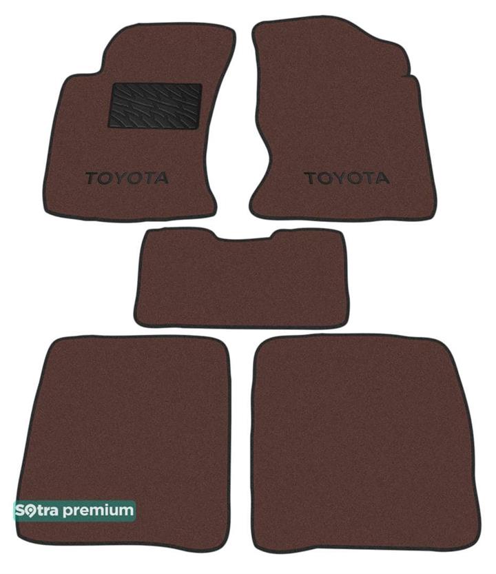 Sotra 00032-CH-CHOCO Interior mats Sotra two-layer brown for Toyota Carina e (1992-1997), set 00032CHCHOCO