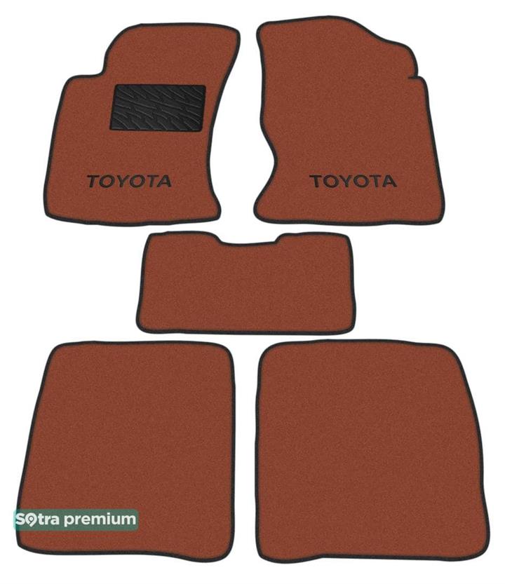 Sotra 00032-CH-TERRA Interior mats Sotra two-layer terracotta for Toyota Carina e (1992-1997), set 00032CHTERRA