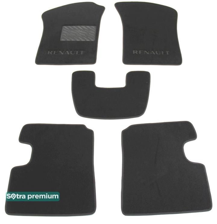 Sotra 00036-CH-GREY Interior mats Sotra two-layer gray for Renault Twingo (1993-2007), set 00036CHGREY