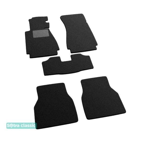 Sotra 00060-GD-BLACK Interior mats Sotra two-layer black for BMW 7-series (1994-2001), set 00060GDBLACK