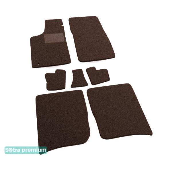 Sotra 00064-CH-CHOCO Interior mats Sotra two-layer brown for Audi 100/200 (1982-1991), set 00064CHCHOCO