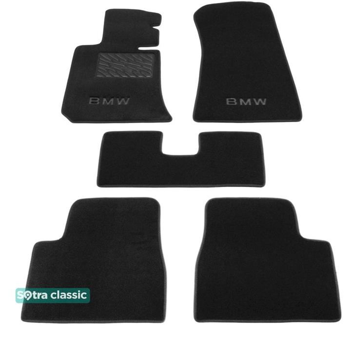 Sotra 00065-GD-BLACK Interior mats Sotra two-layer black for BMW 3-series (1982-1993), set 00065GDBLACK