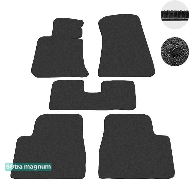 Sotra 00065-MG15-BLACK Interior mats Sotra two-layer black for BMW 3-series (1982-1993), set 00065MG15BLACK