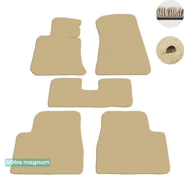Sotra 00065-MG20-BEIGE Interior mats Sotra two-layer beige for BMW 3-series (1982-1993), set 00065MG20BEIGE