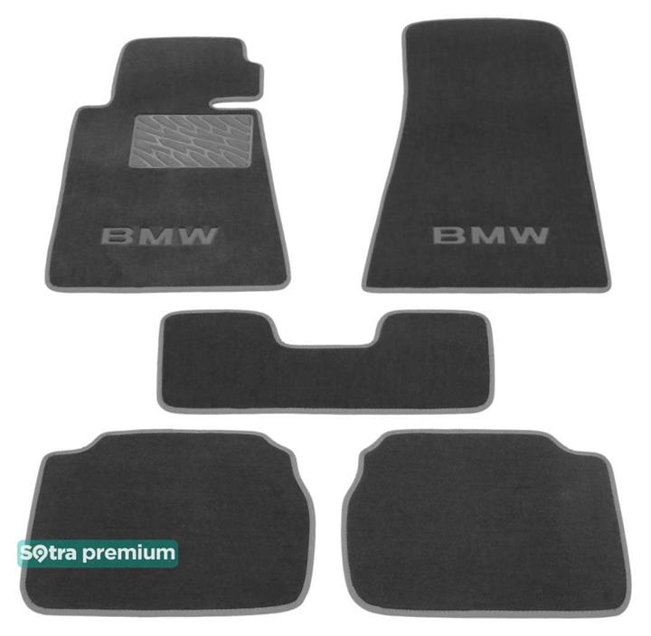 Sotra 00066-CH-GREY Interior mats Sotra two-layer gray for BMW 5-series (1988-1995), set 00066CHGREY