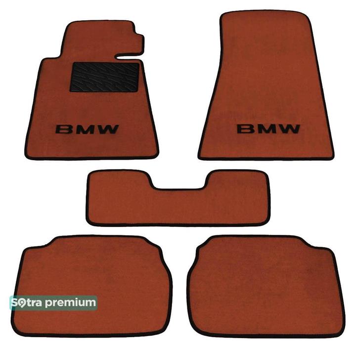 Sotra 00066-CH-TERRA Interior mats Sotra two-layer terracotta for BMW 5-series (1988-1995), set 00066CHTERRA