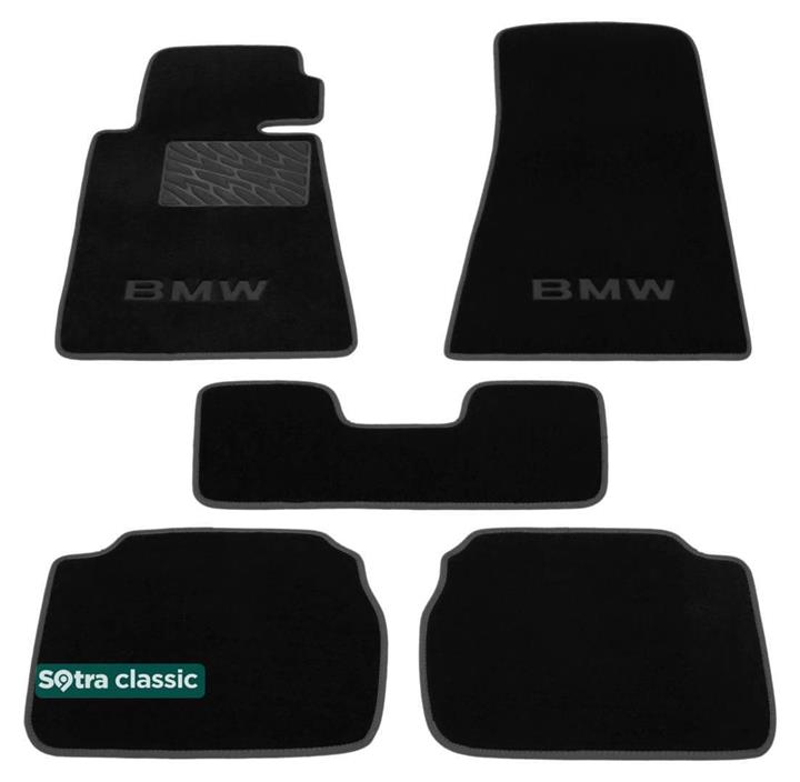 Sotra 00066-GD-BLACK Interior mats Sotra two-layer black for BMW 5-series (1988-1995), set 00066GDBLACK