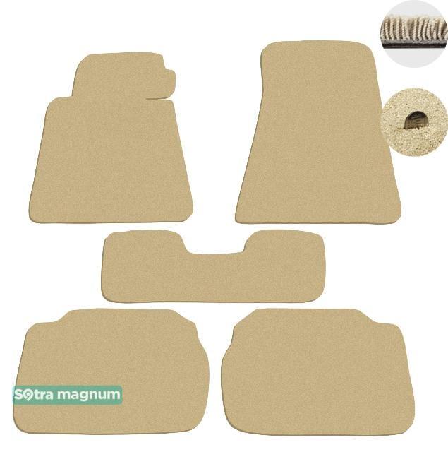 Sotra 00066-MG20-BEIGE Interior mats Sotra two-layer beige for BMW 5-series (1988-1995), set 00066MG20BEIGE