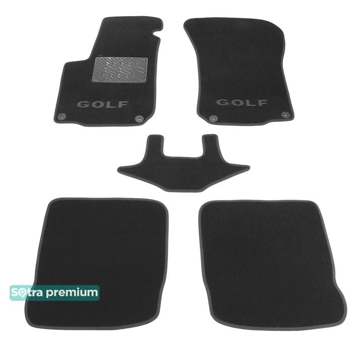 Sotra 00070-CH-GREY Interior mats Sotra two-layer gray for Volkswagen Golf iv (1997-2003), set 00070CHGREY