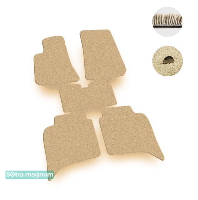 Sotra 00072-MG20-BEIGE Interior mats Sotra two-layer beige for BMW 5-series (1981-1988), set 00072MG20BEIGE