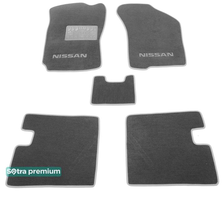 Sotra 00074-CH-GREY Interior mats Sotra two-layer gray for Nissan Sunny (1986-1990), set 00074CHGREY
