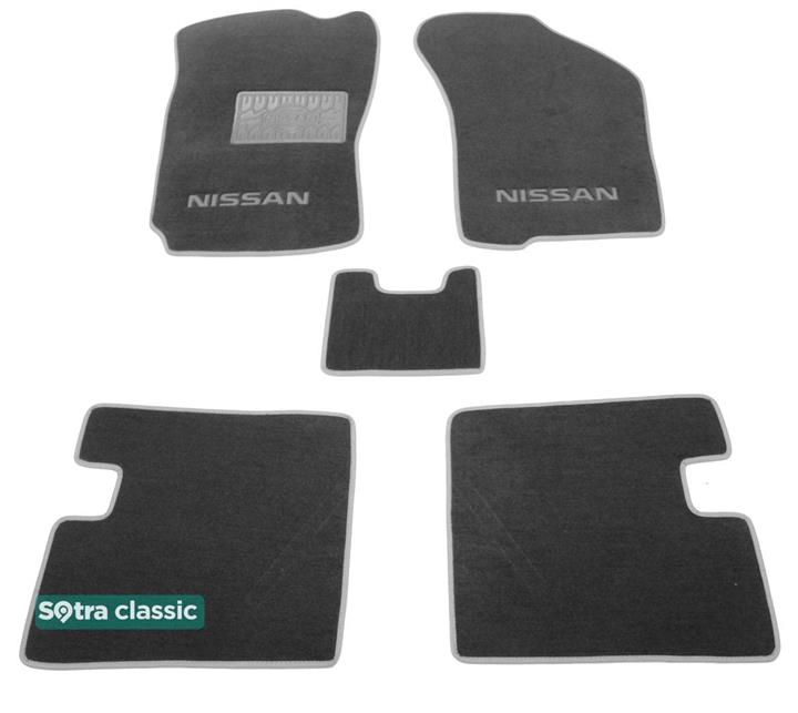Sotra 00074-GD-GREY Interior mats Sotra two-layer gray for Nissan Sunny (1986-1990), set 00074GDGREY