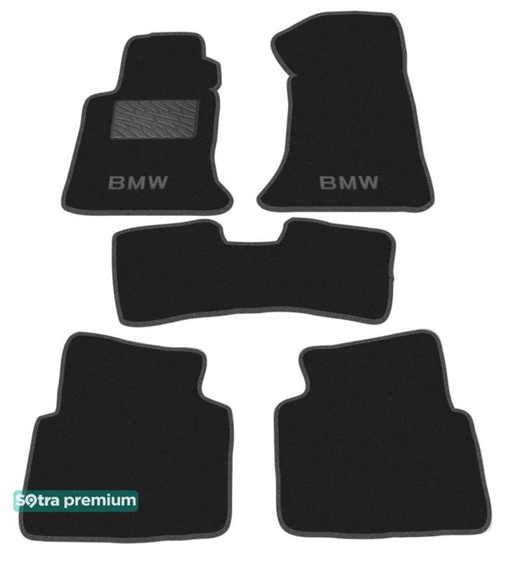 Sotra 00076-CH-BLACK Interior mats Sotra two-layer black for BMW 3-series (1991-1997), set 00076CHBLACK