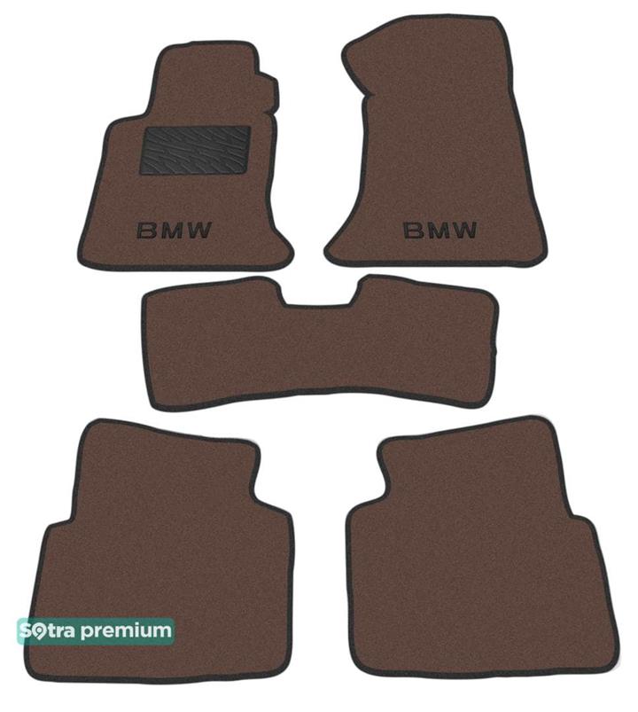 Sotra 00076-CH-CHOCO Interior mats Sotra two-layer brown for BMW 3-series (1991-1997), set 00076CHCHOCO