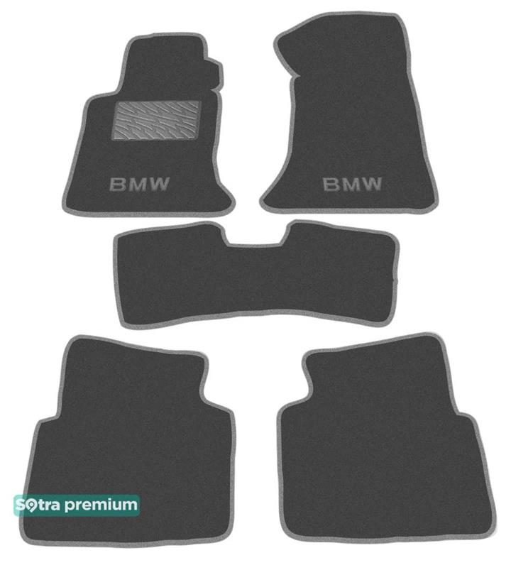 Sotra 00076-CH-GREY Interior mats Sotra two-layer gray for BMW 3-series (1991-1997), set 00076CHGREY