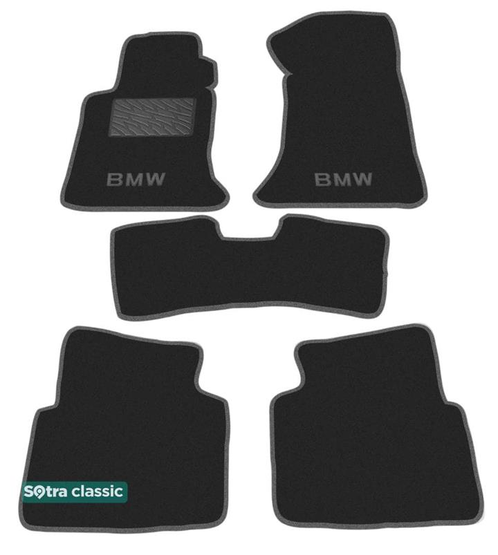 Sotra 00076-GD-BLACK Interior mats Sotra two-layer black for BMW 3-series (1991-1997), set 00076GDBLACK
