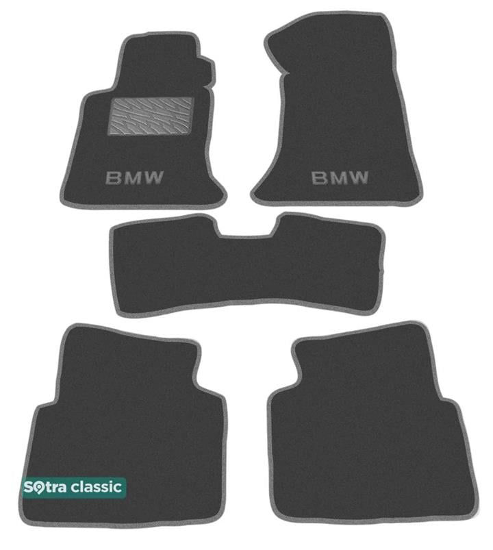 Sotra 00076-GD-GREY Interior mats Sotra two-layer gray for BMW 3-series (1991-1997), set 00076GDGREY