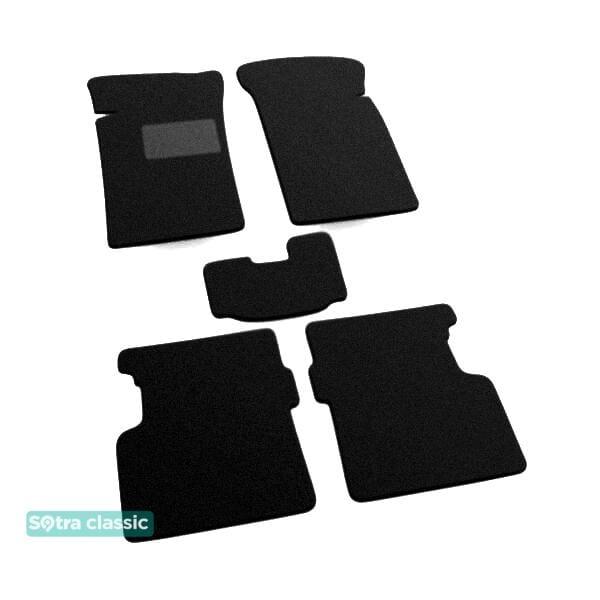 Sotra 00081-GD-BLACK Interior mats Sotra two-layer black for Peugeot 205 (1983-1998), set 00081GDBLACK