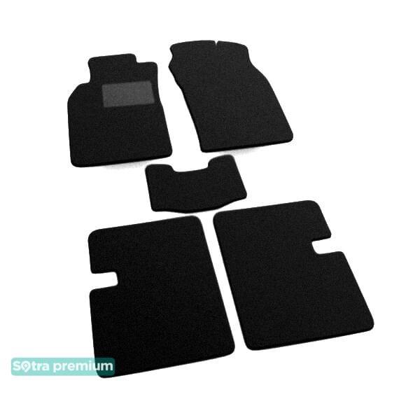 Sotra 00096-CH-BLACK Interior mats Sotra two-layer black for Nissan Almera (1996-1998), set 00096CHBLACK