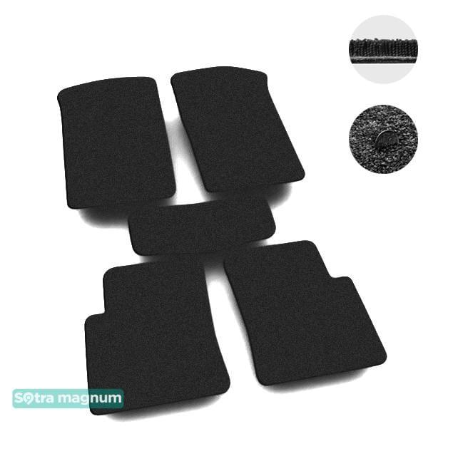 Sotra 00100-MG15-BLACK Interior mats Sotra two-layer black for Citroen Zx (1991-1997), set 00100MG15BLACK
