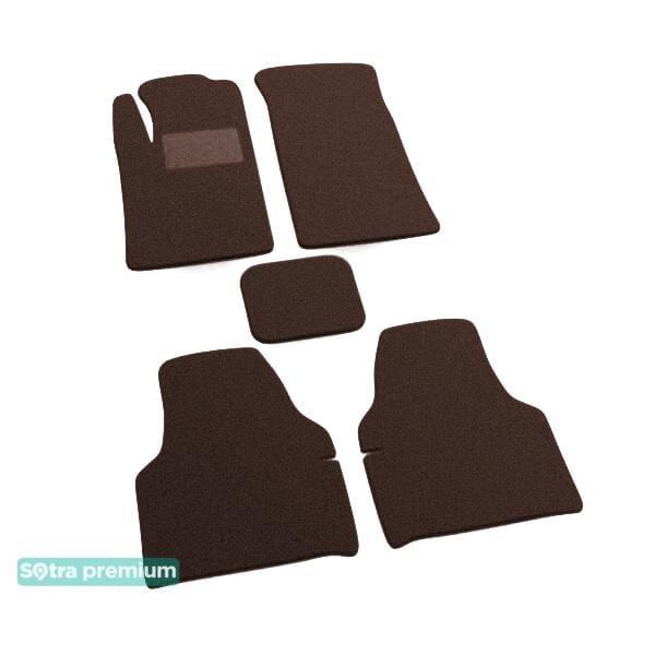 Sotra 00103-CH-CHOCO Interior mats Sotra two-layer brown for Peugeot 405 (1987-1995), set 00103CHCHOCO
