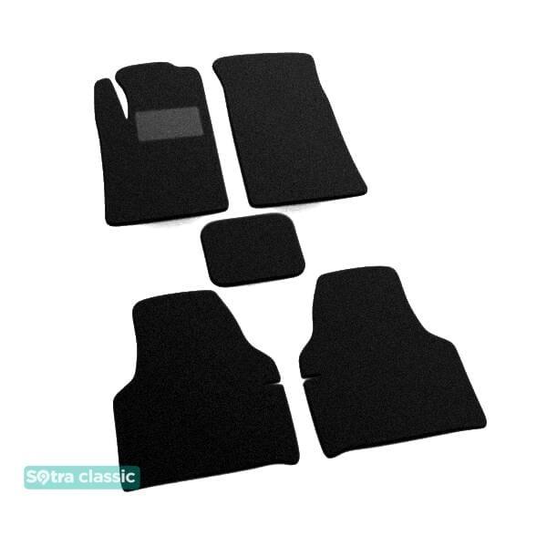 Sotra 00103-GD-BLACK Interior mats Sotra two-layer black for Peugeot 405 (1987-1995), set 00103GDBLACK