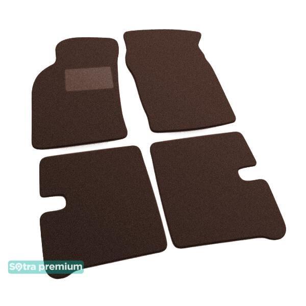 Sotra 00105-CH-CHOCO Interior mats Sotra two-layer brown for Nissan Sunny (1991-1995), set 00105CHCHOCO