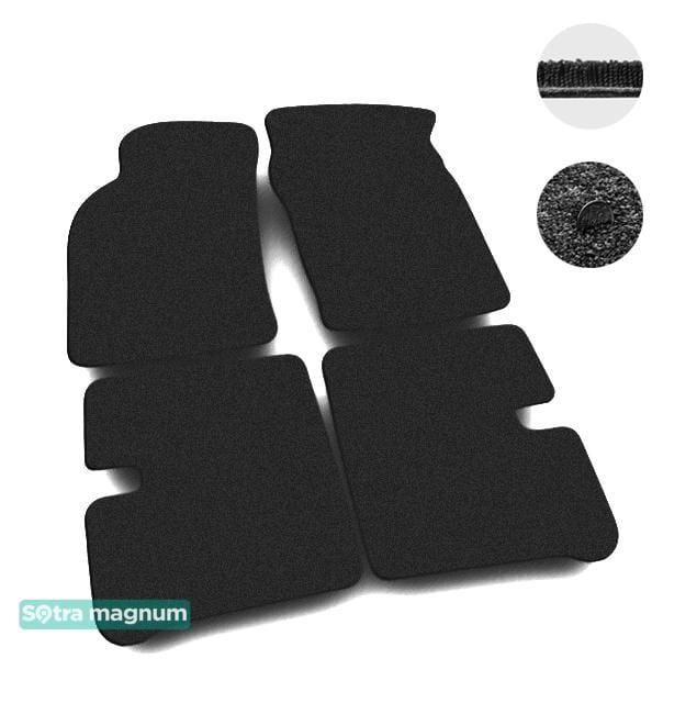 Sotra 00105-MG15-BLACK Interior mats Sotra two-layer black for Nissan Sunny (1991-1995), set 00105MG15BLACK