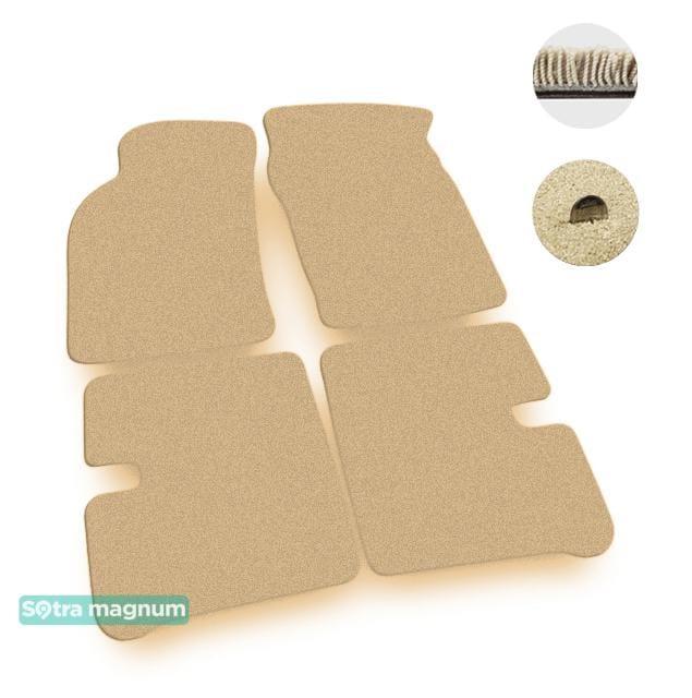 Sotra 00105-MG20-BEIGE Interior mats Sotra two-layer beige for Nissan Sunny (1991-1995), set 00105MG20BEIGE