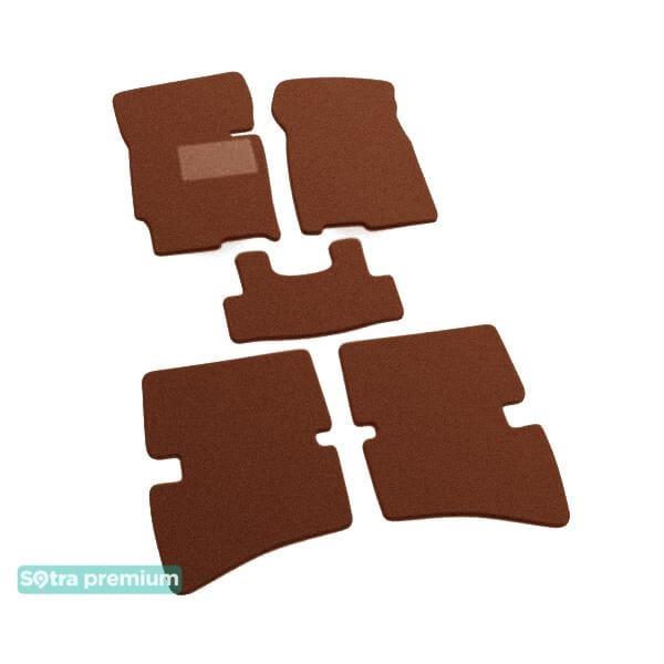 Sotra 00110-CH-TERRA Interior mats Sotra two-layer terracotta for Mazda Xedos 6 (1991-1999), set 00110CHTERRA