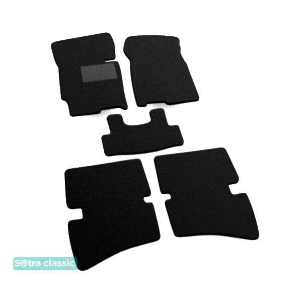 Sotra 00110-GD-BLACK Interior mats Sotra two-layer black for Mazda Xedos 6 (1991-1999), set 00110GDBLACK