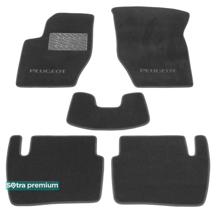 Sotra 00114-CH-GREY Interior mats Sotra two-layer gray for Peugeot 307 (2001-2008), set 00114CHGREY
