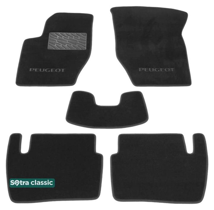 Sotra 00114-GD-GREY Interior mats Sotra two-layer gray for Peugeot 307 (2001-2008), set 00114GDGREY
