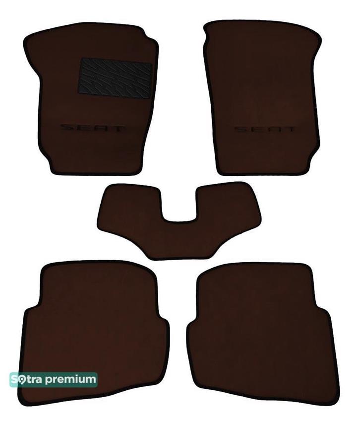 Sotra 00129-CH-CHOCO Interior mats Sotra two-layer brown for Seat Cordoba (2002-2008), set 00129CHCHOCO