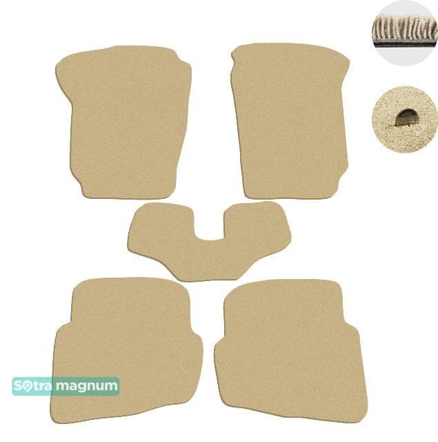 Sotra 00129-MG20-BEIGE Interior mats Sotra two-layer beige for Seat Cordoba (2002-2008), set 00129MG20BEIGE