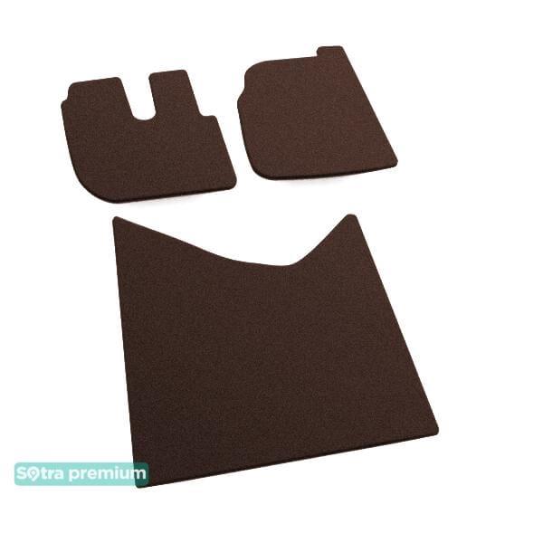Sotra 00131-CH-CHOCO Interior mats Sotra two-layer brown for Seat Ibiza (1993-2002), set 00131CHCHOCO