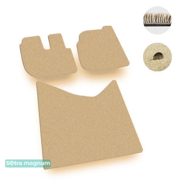 Sotra 00131-MG20-BEIGE Interior mats Sotra two-layer beige for Seat Ibiza (1993-2002), set 00131MG20BEIGE